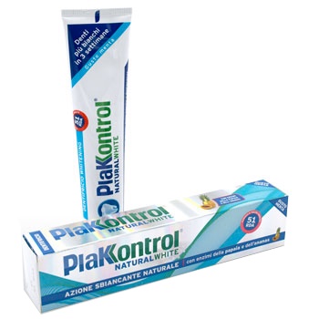PLAKKONTROL NATURAL WHITE DENTIFRICIO 100 G - Farmacia Artemisia di Montecuollo Dott. Angelo snc