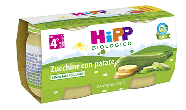 HIPP BIO HIPP BIO OMOGENEIZZATO ZUCCHINE CON PATATE 2X80 G - Farmacia Artemisia di Montecuollo Dott. Angelo snc