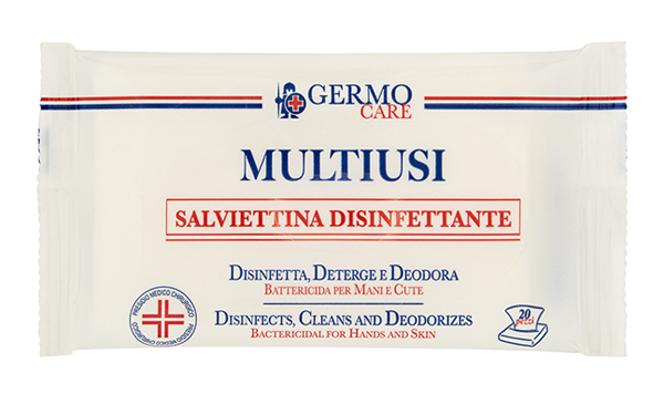 MULTIUSI SALVIETTINA DISINFETTANTE 20 PEZZI - Farmacia Artemisia di Montecuollo Dott. Angelo snc