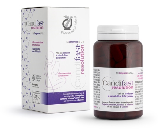 FITOPREPARATORI ITALIANI CANDIFAST RESOLUTION 100 COMPRESSE - Farmacia Artemisia di Montecuollo Dott. Angelo snc