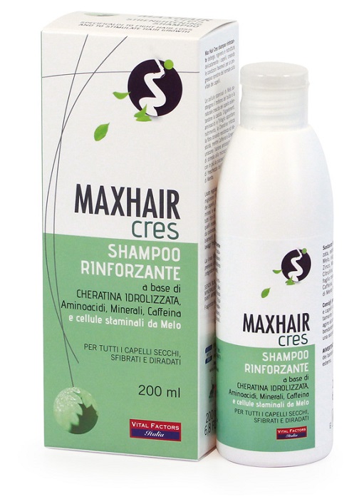 MAXHAIR CRES SHAMPOO RINFORZANTE 200 ML - Farmacia Artemisia di Montecuollo Dott. Angelo snc