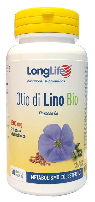 LONGLIFE OLIO DI LINO BIO 50 PERLE DI GELATINA - Farmacia Artemisia di Montecuollo Dott. Angelo snc
