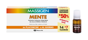 MASSIGEN MENTE 21 FLACONCINI DA 10 ML - Farmacia Artemisia di Montecuollo Dott. Angelo snc