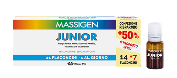 MASSIGEN JUNIOR 21 FLACONCINI DA 10 ML - Farmacia Artemisia di Montecuollo Dott. Angelo snc