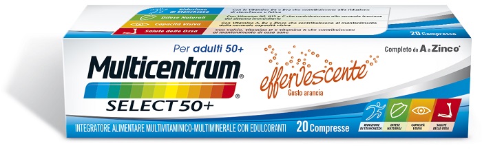 MULTICENTRUM SELECT EFFERVESCENTE 20 COMPRESSE - Farmacia Artemisia di Montecuollo Dott. Angelo snc