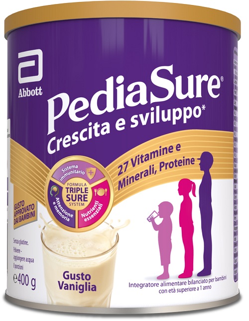 PEDIASURE CRESCITA&SVILUPPO VANIGLIA 400 G - Farmacia Artemisia di Montecuollo Dott. Angelo snc