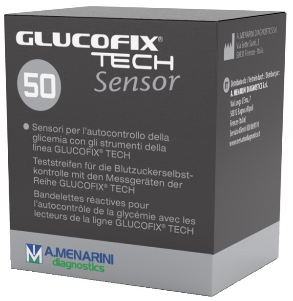 STRISCE MISURAZIONE GLICEMIA GLUCOFIX TECH SENSOR 50 PEZZI - Farmacia Artemisia di Montecuollo Dott. Angelo snc