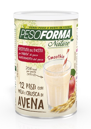 PESOFORMA NATURE SMOOTHIE MELA E CRUSCA AVENA 12 PASTI 420 G - Farmacia Artemisia di Montecuollo Dott. Angelo snc