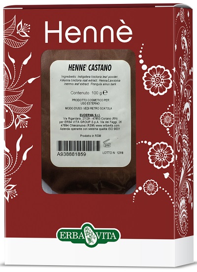 HENNE COLORANTE CAPELLI CASTANO 100 G - Farmacia Artemisia di Montecuollo Dott. Angelo snc