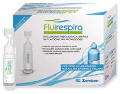 FLUIRESPIRA SOLUZIONE FISIOLOGICA STERILE 30 FLACONCINI MONODOSE DA 5ML - Farmacia Artemisia di Montecuollo Dott. Angelo snc