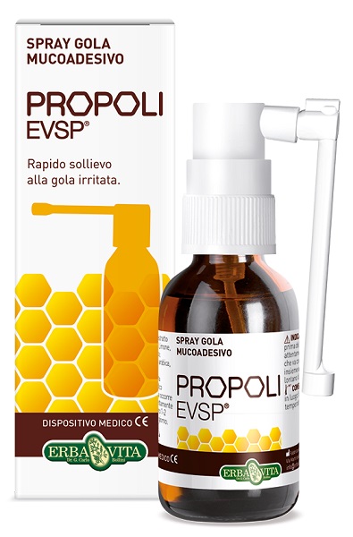 PROPOLI EVSP SPRAY GOLA MUCOADESIVO SENZA ALCOL 20ML - Farmacia Artemisia di Montecuollo Dott. Angelo snc