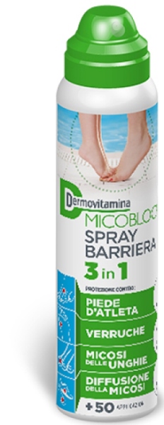 DERMOVITAMINA MICOBLOCK SPRAY BARRIERA 3 IN 1 PIEDE D'ATLETA 100 ML - Farmacia Artemisia di Montecuollo Dott. Angelo snc