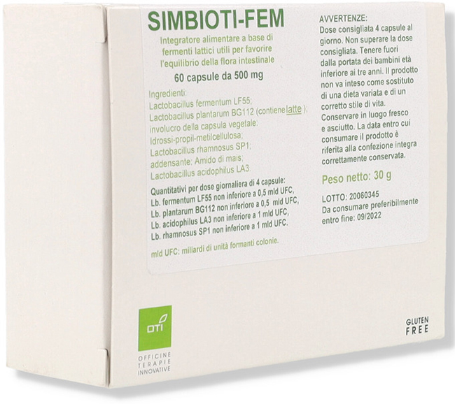 SIMBIOTI FEM 60 CAPSULE - Farmacia Artemisia di Montecuollo Dott. Angelo snc