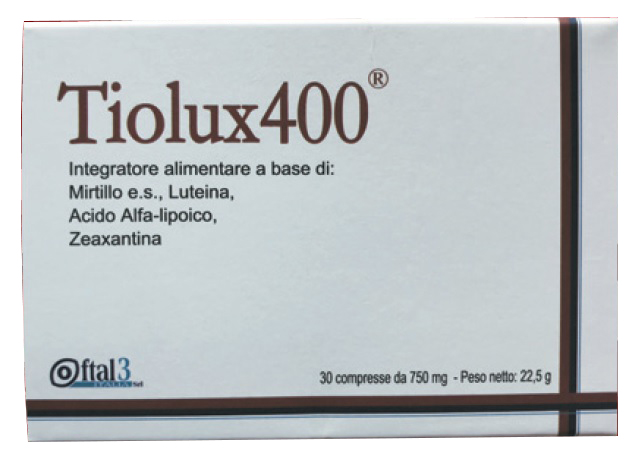 TIOLUX 400 30 COMPRESSE - Farmacia Artemisia di Montecuollo Dott. Angelo snc