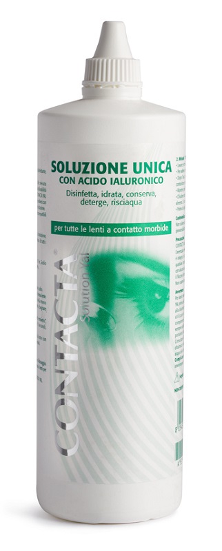 SOLUZIONE UNICA CON ACIDO IALURONICO PER LENTI A CONTATTO CONTACTA SOLUTION 360 ML - Farmacia Artemisia di Montecuollo Dott. Angelo snc