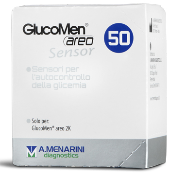 STRISCE MISURAZIONE GLICEMIA GLUCOMEN AREO SENSOR 50 PEZZI - Farmacia Artemisia di Montecuollo Dott. Angelo snc