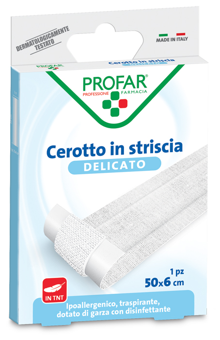 CEROTTO TESSUTO NON TESSUTO DELICATO 1 STRISCIA 50X6 CM PROFAR - Farmacia Artemisia di Montecuollo Dott. Angelo snc