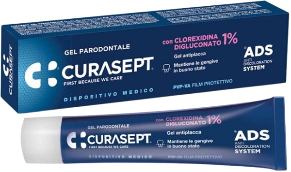CURASEPT ADS GEL PARODONTALE CLOREXIDINA DIGLUCONATO 1% 30 ML - Farmacia Artemisia di Montecuollo Dott. Angelo snc