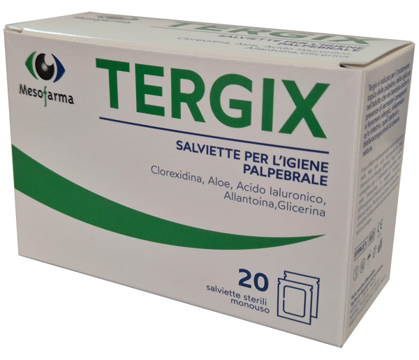 SALVIETTINA MONOUSO STERILI TERGIX PER IL TRATTAMENTO DELLA ZONA PERIOCULARE 20 PEZZI - Farmacia Artemisia di Montecuollo Dott. Angelo snc