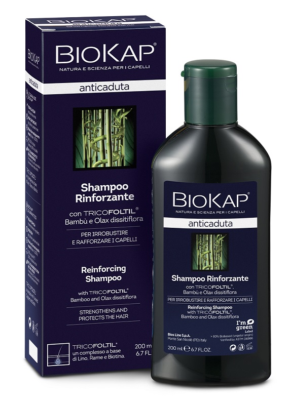 BIOKAP SHAMPOO RINFORZANTE ANTICADUTA CON TRICOBIOTIC NUOVA FORMULA 200 ML - Farmacia Artemisia di Montecuollo Dott. Angelo snc
