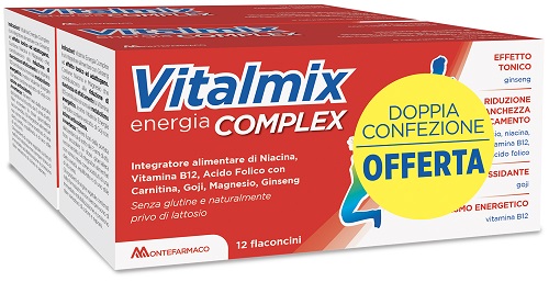 VITALMIX COMPLEX BIPACK 2 CONFEZIONI DA 12 FLACONCINI DA 12 ML - Farmacia Artemisia di Montecuollo Dott. Angelo snc