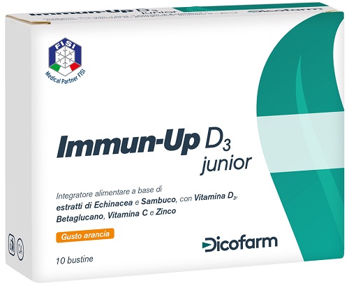 IMMUN UP D3 JUNIOR 10 BUSTINE DA 3 G - Farmacia Artemisia di Montecuollo Dott. Angelo snc