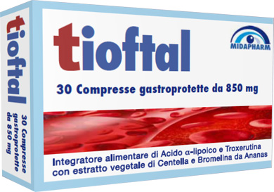 TIOFTAL 30 COMPRESSE GASTROPROTETTE - Farmacia Artemisia di Montecuollo Dott. Angelo snc