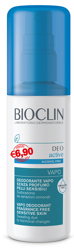 BIOCLIN DEO ACTIVE VAPO SENZA PROFUMO E SENZA ALCOOL PER PELLI SENSIBILI PROMO 100 ML - Farmacia Artemisia di Montecuollo Dott. Angelo snc