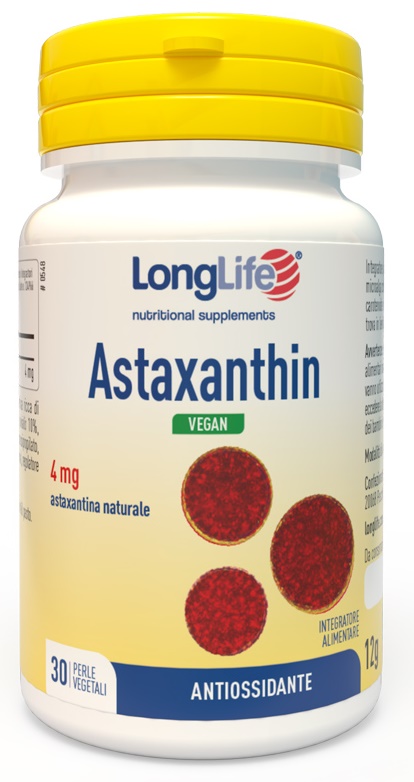 LONGLIFE ASTAXANTHIN 30 PERLE VEGETALI - Farmacia Artemisia di Montecuollo Dott. Angelo snc