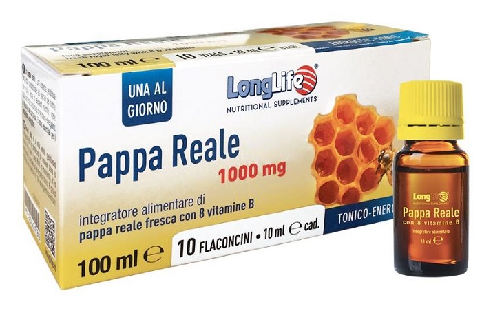 LONGLIFE PAPPA REALE + VITAMINA B 10 FLACONCINI 10 ML - Farmacia Artemisia di Montecuollo Dott. Angelo snc