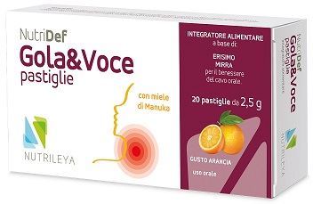 NUTRIDEF GOLA & VOCE ARANCIA 20 PASTIGLIE - Farmacia Artemisia di Montecuollo Dott. Angelo snc