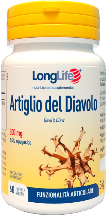 LONGLIFE ARTIGLIO DEL DIAVOLO 2% 60 CAPSULE - Farmacia Artemisia di Montecuollo Dott. Angelo snc
