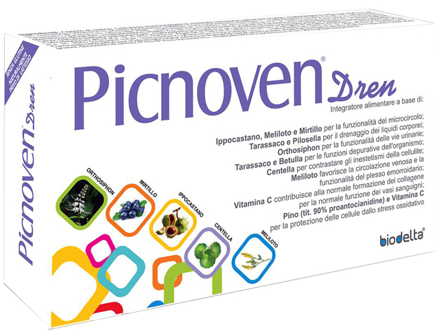PICNOVEN DREN 50 COMPRESSE 31 G - Farmacia Artemisia di Montecuollo Dott. Angelo snc