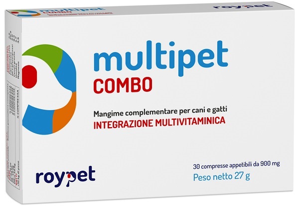 MULTIPET COMBO INTEGRAZIONE MULTIVITAMINICA CANI E GATTI 30 COMPRESSE APPETIBILI DA 900 MG - Farmacia Artemisia di Montecuollo Dott. Angelo snc