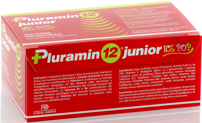 PLURAMIN12 JUNIOR 14 STICK PACK DA 12 ML - Farmacia Artemisia di Montecuollo Dott. Angelo snc