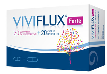VIVIFLUX FORTE 20 COMPRESSE GASTRORESISTENTI + 20 CAPSULE LIQUID FILLER - Farmacia Artemisia di Montecuollo Dott. Angelo snc