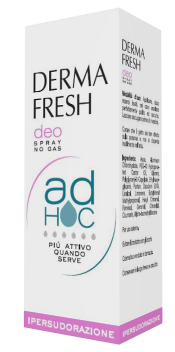 DERMAFRESH DEO SPRAY NO GAS AD HOC IPERSUDORAZIONE DEODORANTE 100 ML - Farmacia Artemisia di Montecuollo Dott. Angelo snc