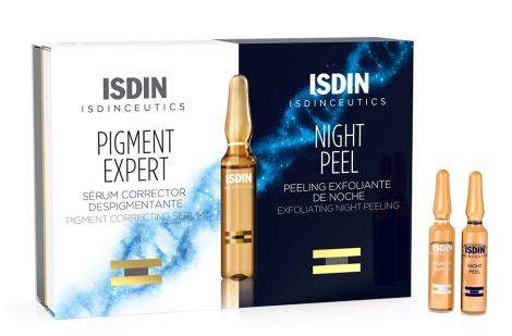 ISDINCEUTICS ROUTINE ANTIMACCHIE ISDINCEUTICS PIGMENT EXPERT 10 FIALE GIORNO + ISDINCEUTICS NIGHT PEEL 10 FIALE NOTTE - Farmacia Artemisia di Montecuollo Dott. Angelo snc