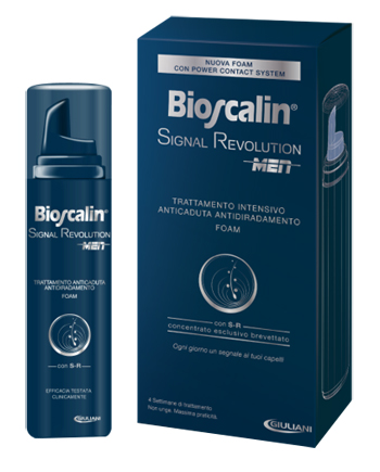 BIOSCALIN SIGNAL REVOLUTION MEN TRATTAMENTO INTENSIVO ANTICADUTA ANTIDIRADAMENTO FOAM 75 ML - Farmacia Artemisia di Montecuollo Dott. Angelo snc