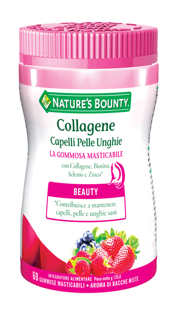 COLLAGENE CAPELLI PELLE UNGHIE 60 GOMMOSE MASTICABILI - Farmacia Artemisia di Montecuollo Dott. Angelo snc