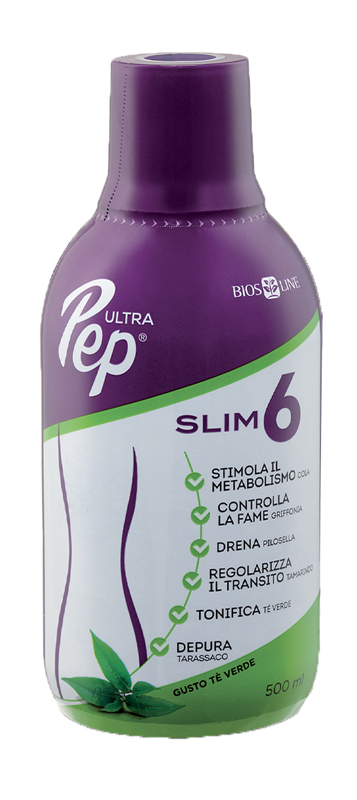 ULTRA PEP SLIM 6 TE' VERDE 500 ML BIOSLINE - Farmacia Artemisia di Montecuollo Dott. Angelo snc