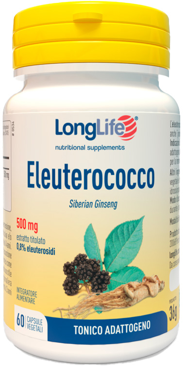LONGLIFE ELEUTEROCOCCO 0,8% 60 CAPSULE 500MG - Farmacia Artemisia di Montecuollo Dott. Angelo snc