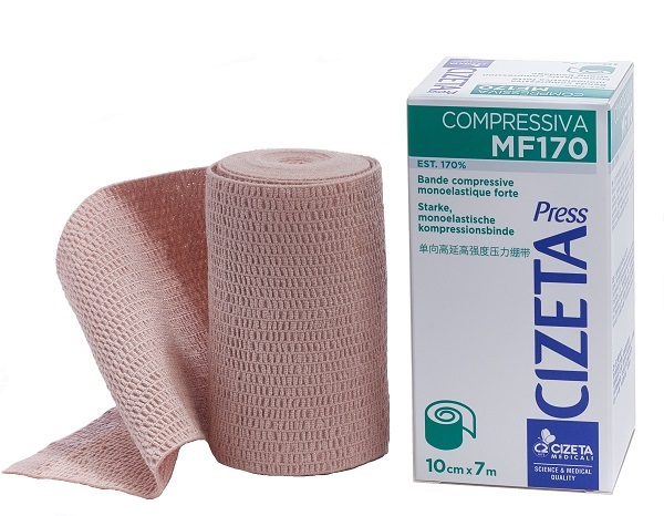 CIZETA PRESS COMPRESSIVA MF170 BENDA MONOELASTICA FORTE EST M 7X10 CM - Farmacia Artemisia di Montecuollo Dott. Angelo snc