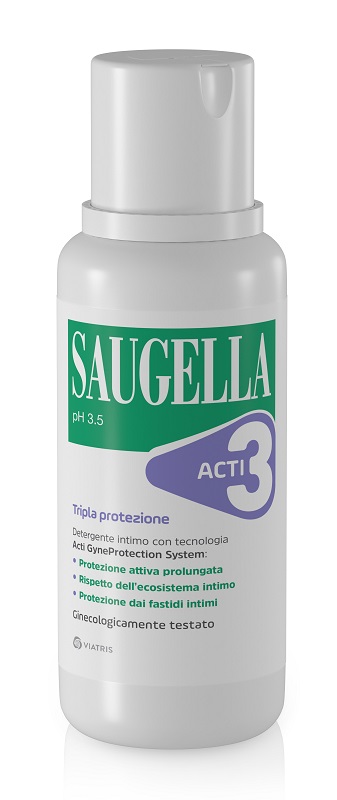 SAUGELLA ACTI3 DETERGENTE INTIMO 250 ML - Farmacia Artemisia di Montecuollo Dott. Angelo snc