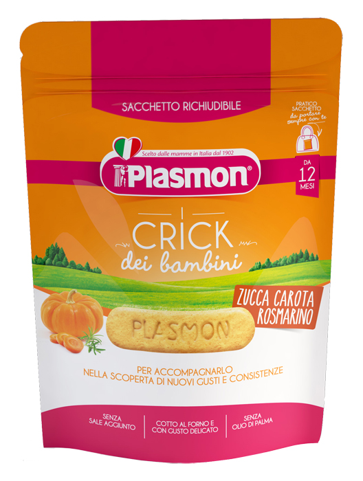 PLASMON CRICK ZUCCA/CARORA/ROSMARINO 100 G - Farmacia Artemisia di Montecuollo Dott. Angelo snc