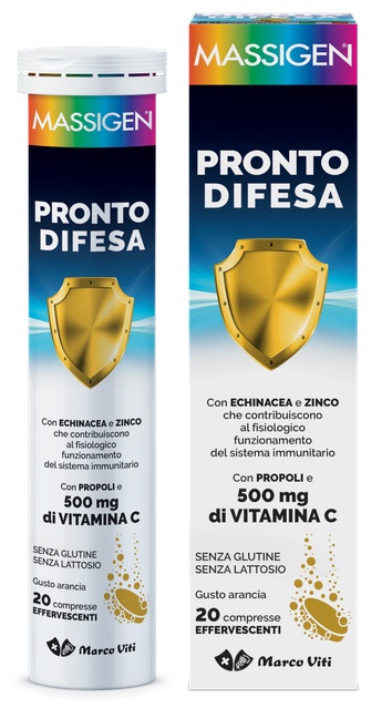 MASSIGEN PRONTO DIFESA 20 COMPRESSE EFFERVESCENTI - Farmacia Artemisia di Montecuollo Dott. Angelo snc