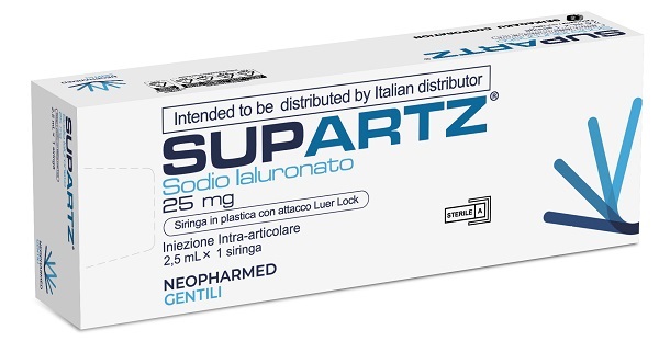 SIRINGA PRERIEMPITA INTRA-ARTICOLARE SUPARTZ ACIDO IALURONICO 25 MG 2,5 ML 1 PEZZO - Farmacia Artemisia di Montecuollo Dott. Angelo snc