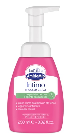 EUPHIDRA AMIDOMIO INTIMO MOUSSE ATTIVA PH 3,5 250 ML - Farmacia Artemisia di Montecuollo Dott. Angelo snc