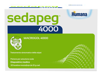 SEDAPEG 4000 20 BUSTINE MONODOSE X 10G HUMANA - Farmacia Artemisia di Montecuollo Dott. Angelo snc
