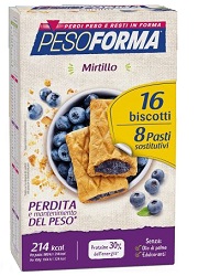 PESOFORMA BISCOTTI MIRTILLI 8 PASTI 16 BISCOTTI - Farmacia Artemisia di Montecuollo Dott. Angelo snc